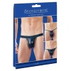 Svenjoyment Underwear Mens 3-Piece Wetlook String Set Svenjoyment Black Strings