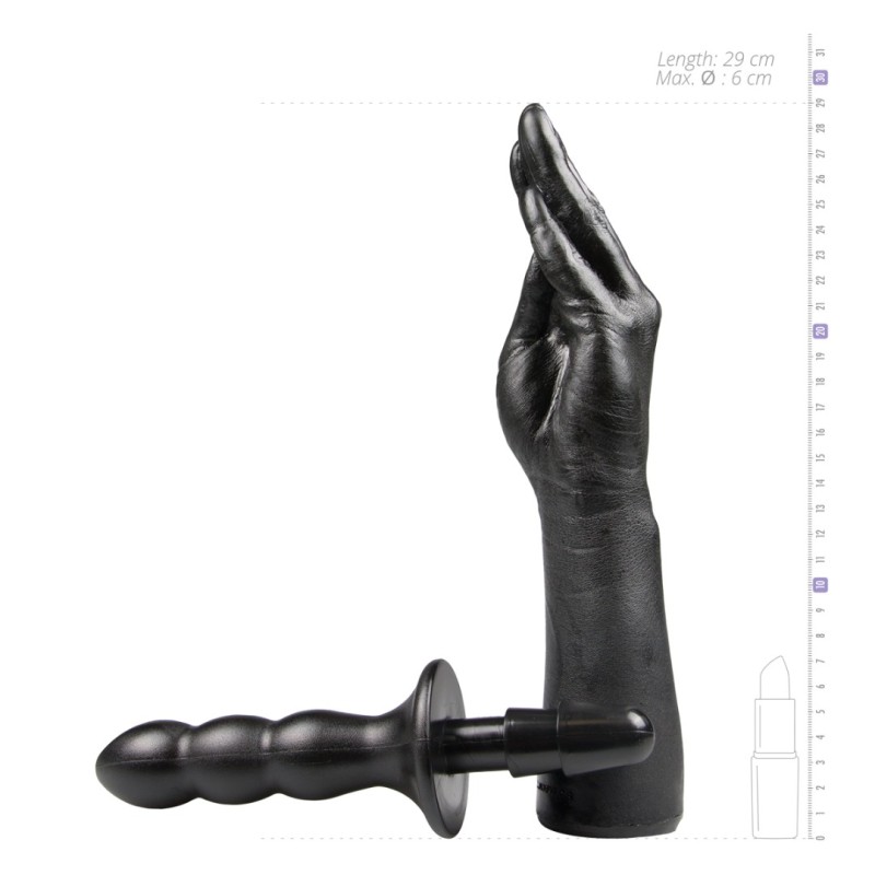 Dildo Titanmen The Hand with Compatible Handle 29cm Μαύρο Titanmen Dildo Titanmen The Hand with Compatible Handle 29cm Μαύρο Dildos