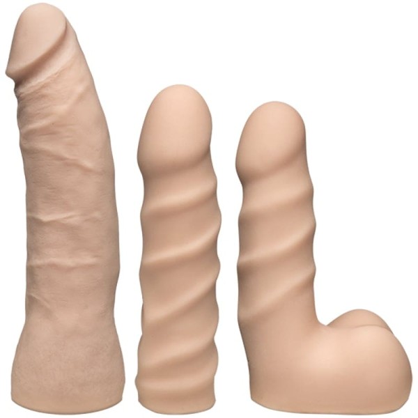 Dual Density Dildo Strap-On Starter Set Vac-U-Lock Nude Dual Density Dildo Strap-On Starter Set Vac-U-Lock Nude