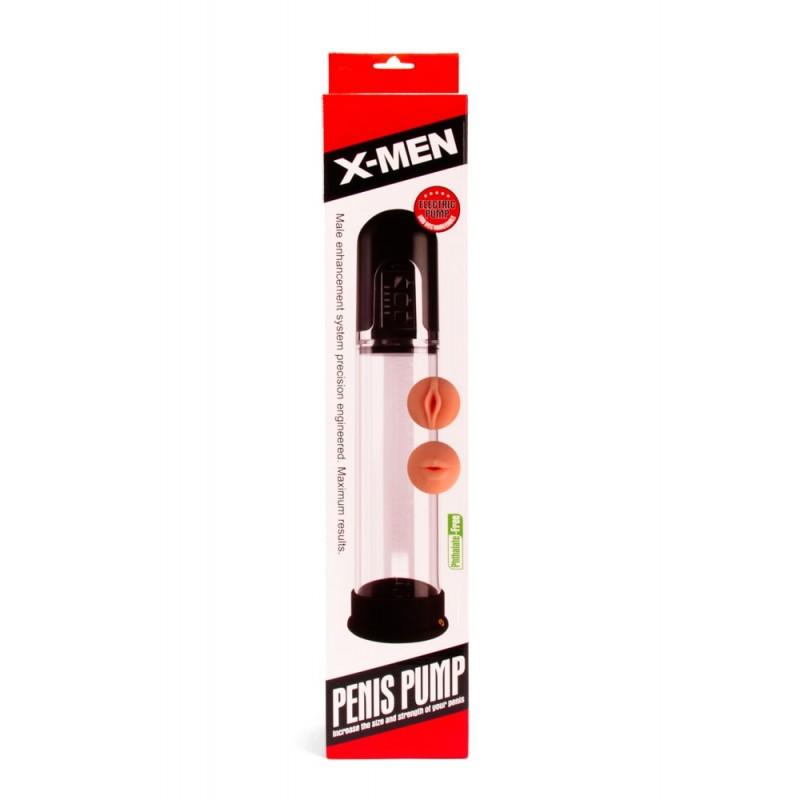 X-Men Μεγεθυντής Πέους Με Δόνηση X-MEN Electric Penis Pump Μαύρος Μεγεθυντές Πέους