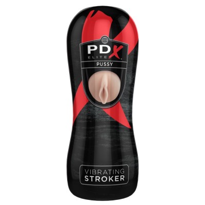 Vibrating Vagina Stroker PDX Elite Nude Vibrating Vagina Stroker PDX Elite Nude