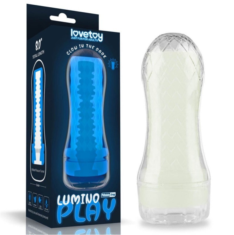 Stroker Lovetoy Lumino Play Ribbed Clear