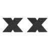 Αυτοκόλλητα Θηλών Bijoux Indiscrets Flash Cross Μαύρα Αυτοκόλλητα Θηλών Bijoux Indiscrets Flash Cross Μαύρα