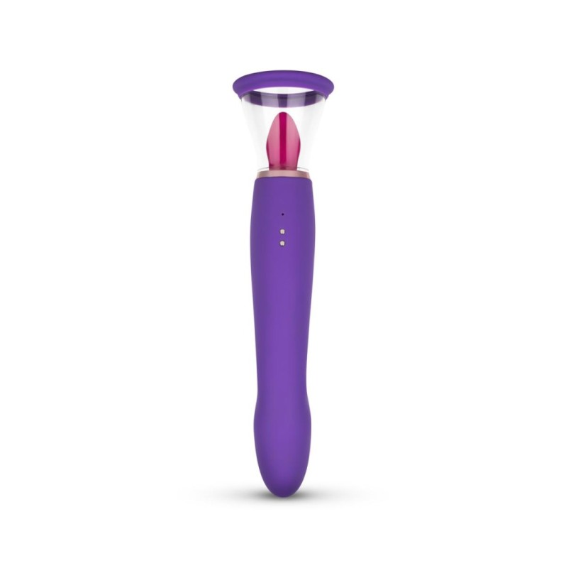 Pleasure Pump with G-Spot Vibrator Easytoys Purple