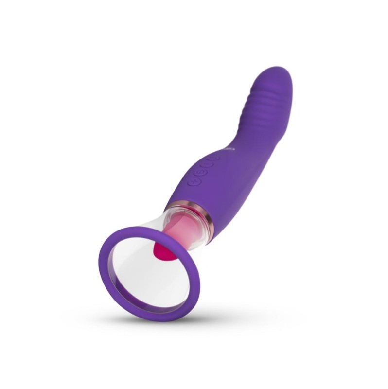 Pleasure Pump with G-Spot Vibrator Easytoys Purple