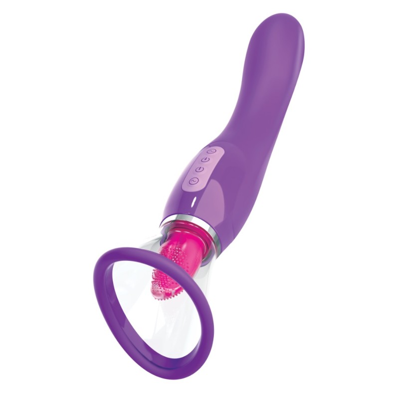 Pleasure Pump with G-Spot Vibrator Ultimate Pleasure Purple