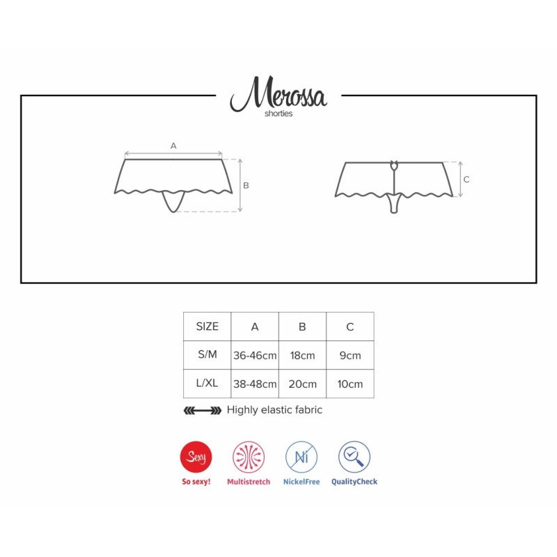 Ανοιχτό Σλιπ Obsessive Merossa Μαύρο Ανοιχτό Σλιπ Obsessive Merossa Μαύρο