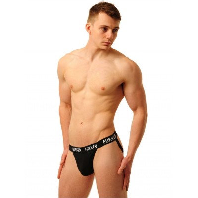 Mens Jockstrap M&K Fukker Black Mens Jockstrap M&K Fukker Black
