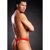 Mens Micro Thong Blue Line Performance Red