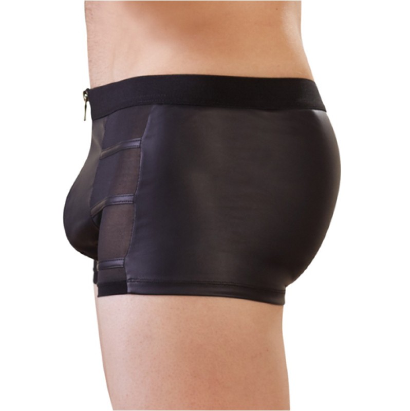 Mens Translucent Boxer With Powernet Inserts NEK Black Mens Translucent Boxer With Powernet Inserts NEK Black