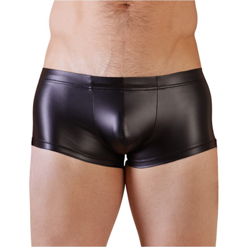 Mens Wetlook Boxer NEK Black