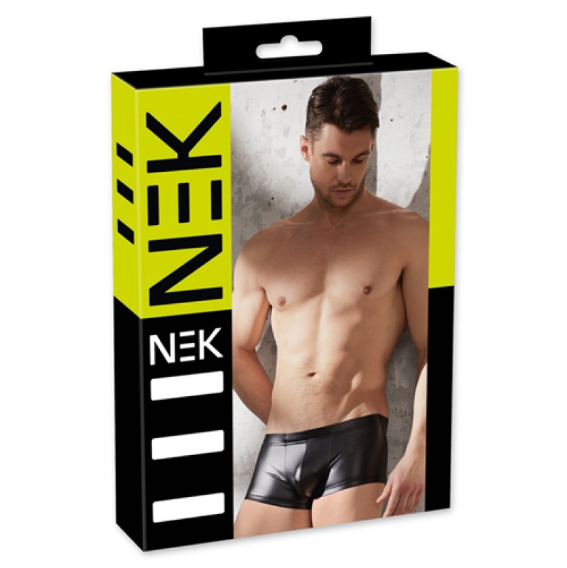 Mens Wetlook Boxer NEK Black