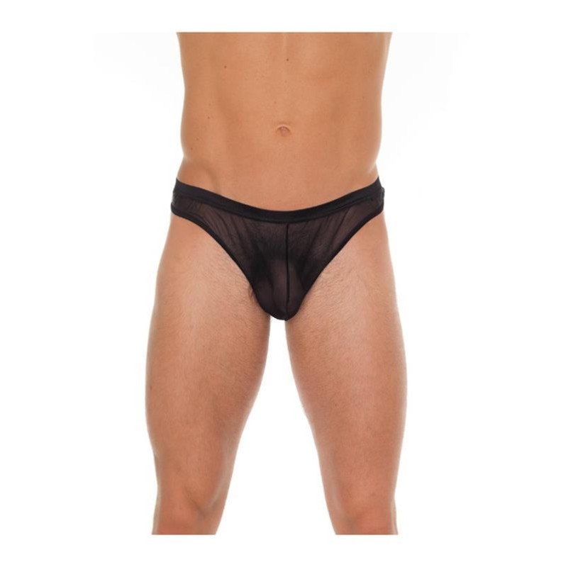 Mens Fishnet Thong Amorable Black