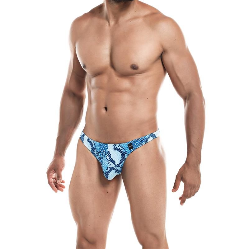 Mens Thong Cut4men Provocative Snake Blue