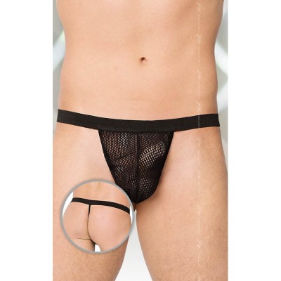 Mens Transparent String Softline  4402 Black Mens Transparent String Softline  4402 Black
