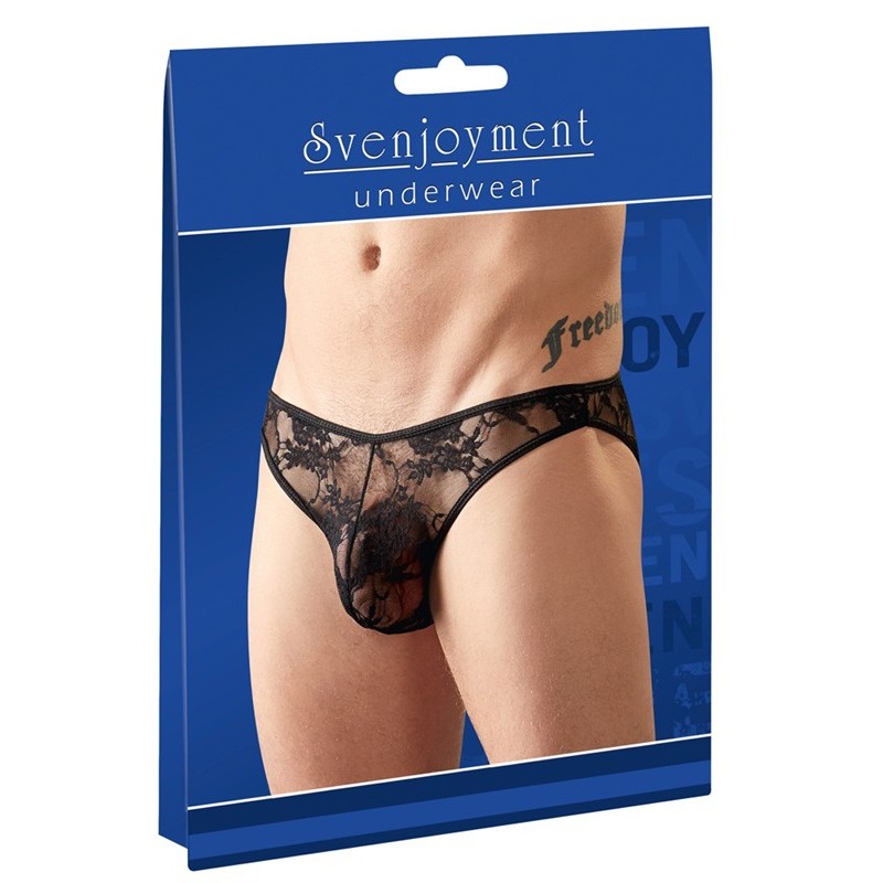 Mens Lace Brief Svenjoyment Black Mens Lace Brief Svenjoyment Black