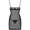 Babydoll & Thong Obsessive Wonderia Black