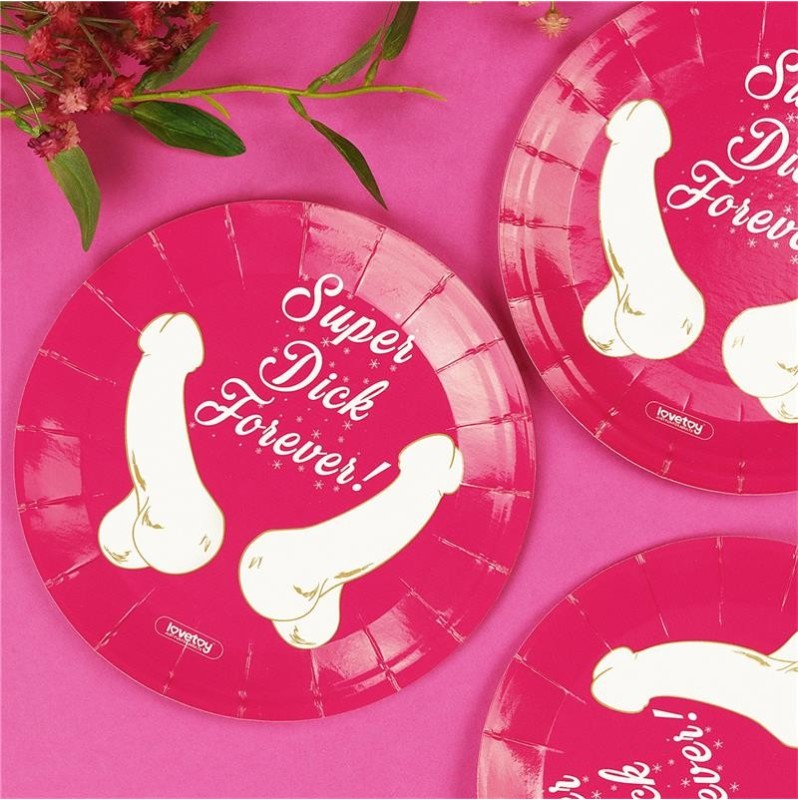 Paper-Carton Plates Lovetoy Pack of 6