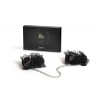 Frou Frou Organza Handcuffs Bijoux Indiscrets Black