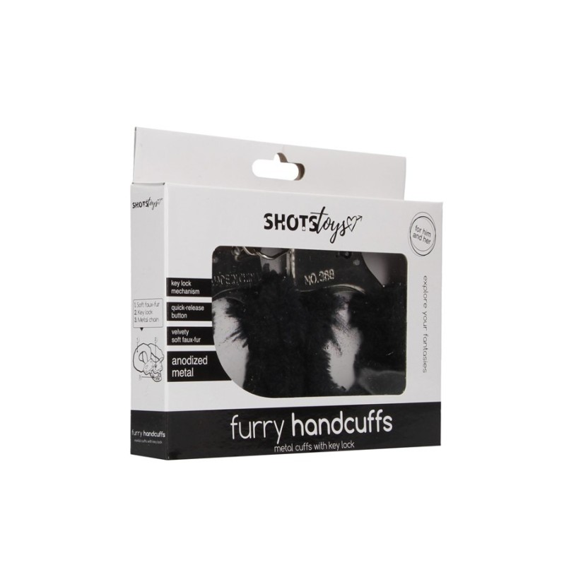 Furry Handcuffs Shots Black