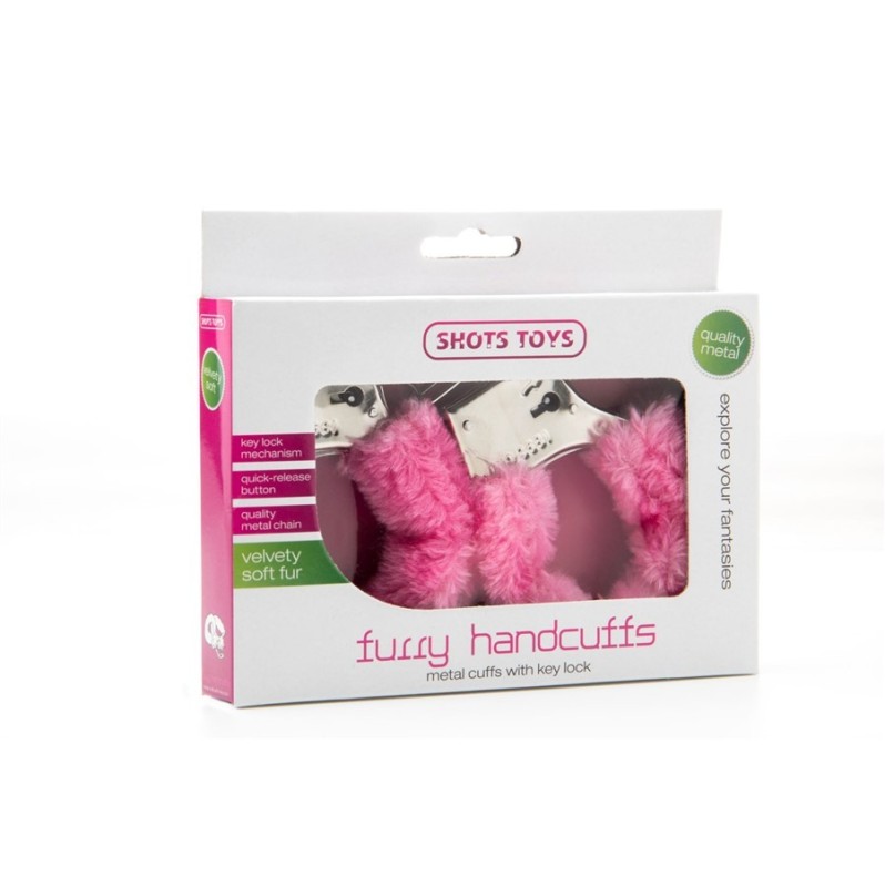 Furry Handcuffs Shots Pink