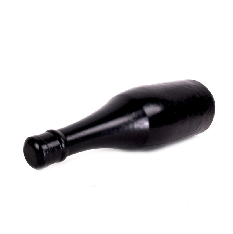 Dildo All Black AB90 Champagne Bottle Medium 34.5cm Black