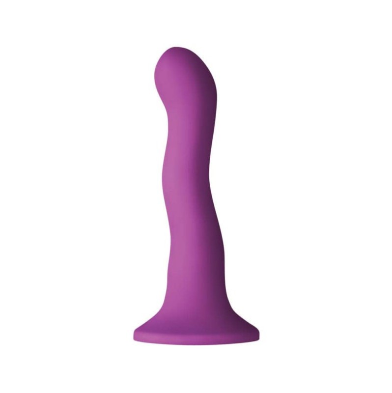 Dildo Nsnovelties Colours Wave 18cm Μοβ