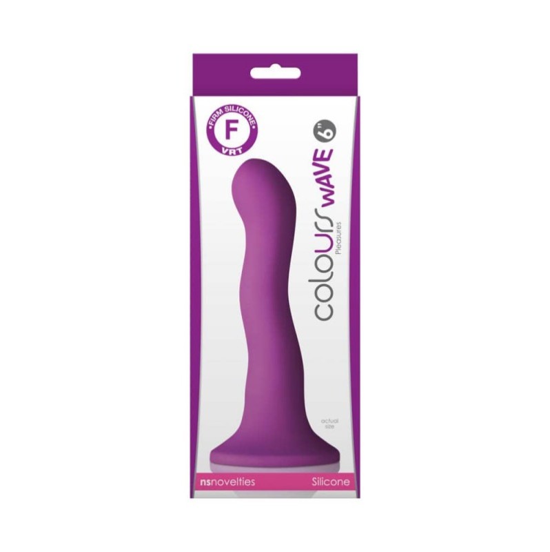 Dildo Nsnovelties Colours Wave 18cm Μοβ