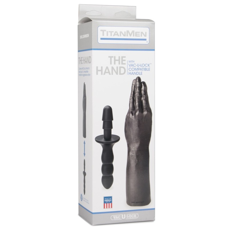 Dildo Titanmen The Hand with Compatible Handle 29cm Black