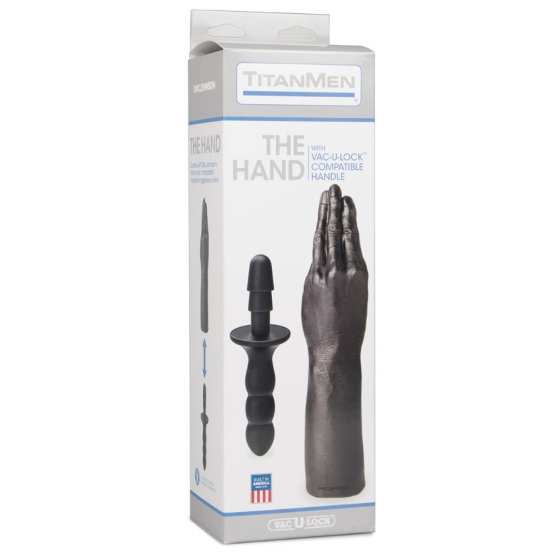 Dildo Titanmen The Hand with Compatible Handle 29cm Black