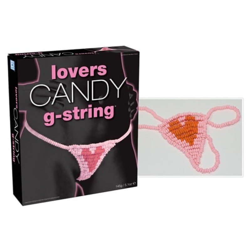 Φαγώσιμο Εσώρουχο Με Καραμέλες You2Toys Candy G-string Ροζ Με Καρδιά