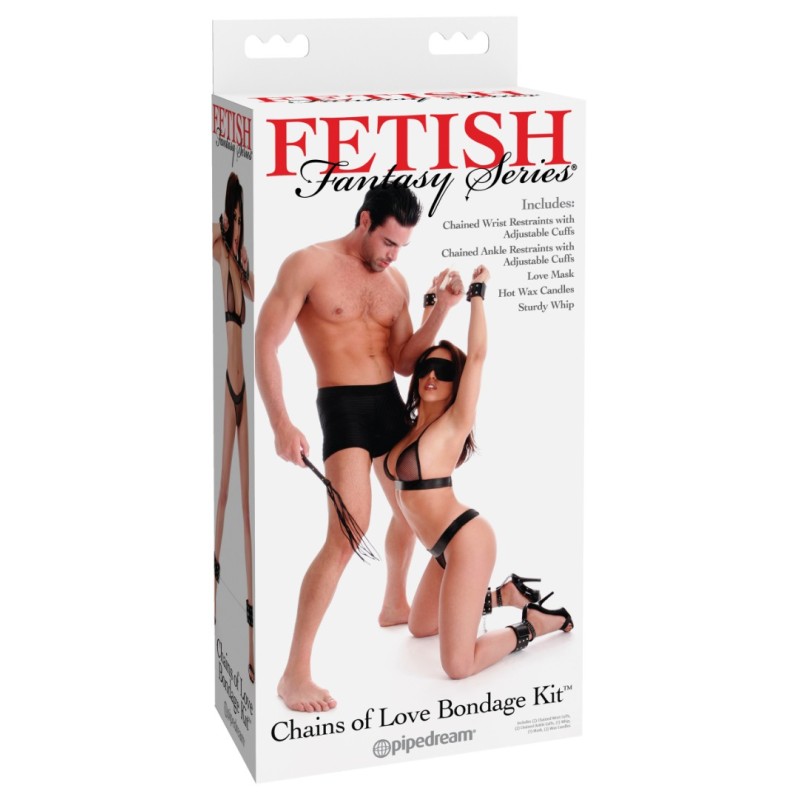 Chains of Love Bondage Kit Fetish Fantasy Series Black