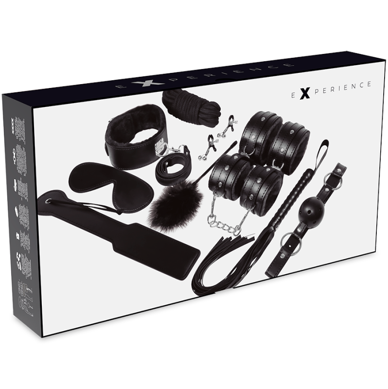 BDSM Fetish Kit Experience 11 Pieces Black Series