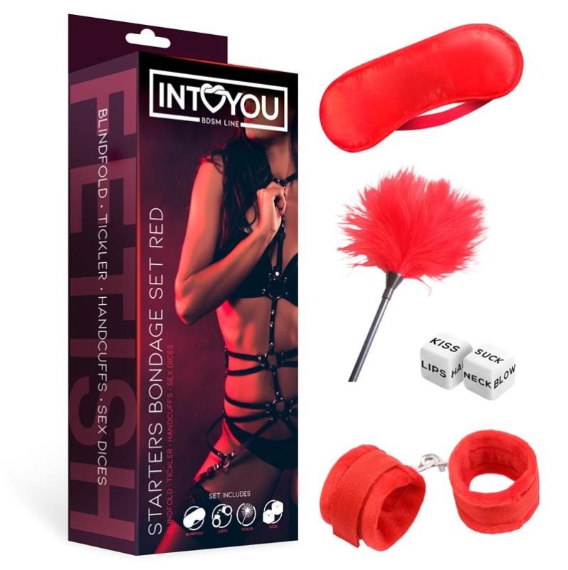 Starters Bondage Set Intoyou 4 Pieces Red