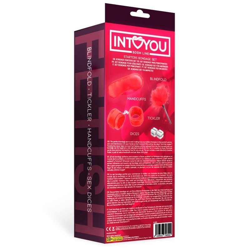 Starters Bondage Set Intoyou 4 Pieces Red