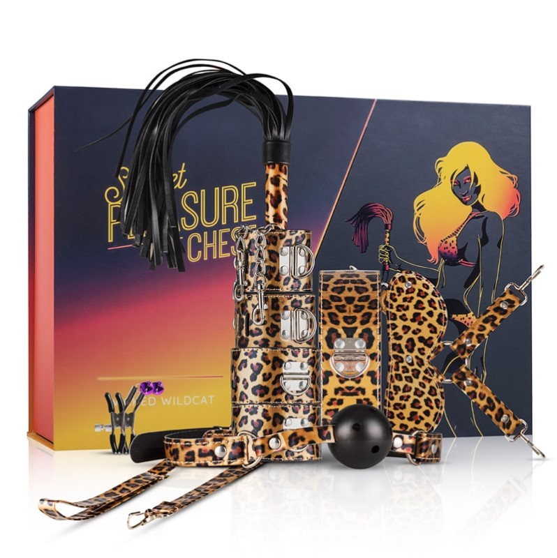 Bondage Set Secret Pleasure Chest Wicked Wildcat Leopard