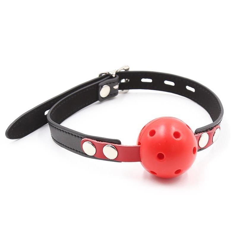 Breathable Ball Gag Fetish Addict Red