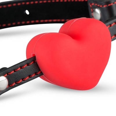Heart Ball Gag Whipped Red Heart Ball Gag Whipped Red
