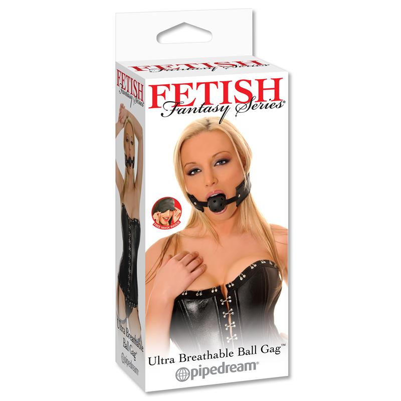 Ultra Breathable Ball Gag Fetish Fantasy Series Black
