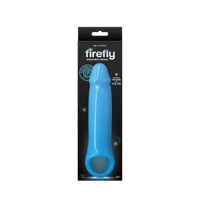 Penis Sleeve Firefly Fantasy Extention 21cm Blue 