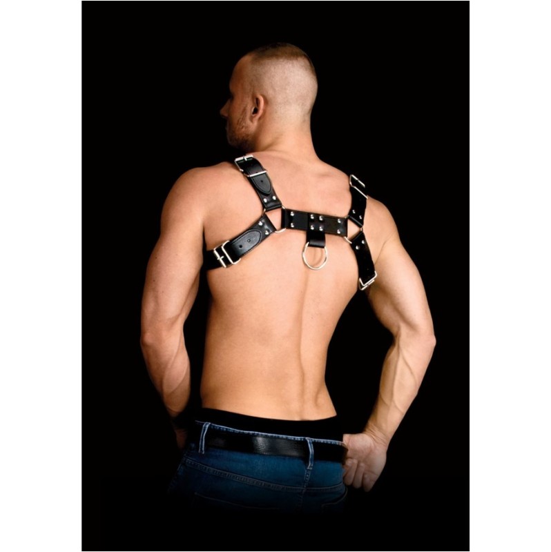 Chest Harness Costas Ouch! Solid Structure 2 Black