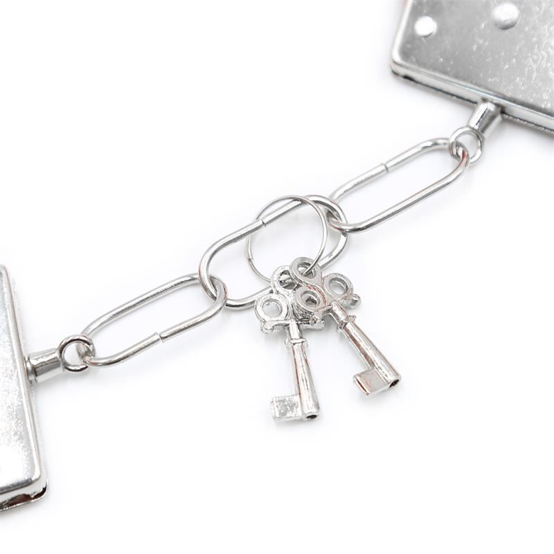 Furry Metal Handcuffs Intoyou Red Intoyou Bdsm Line Furry Metal Handcuffs Intoyou Red Metal handcuffs