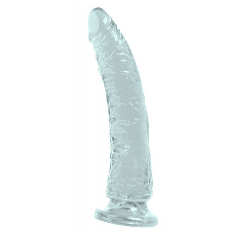 Jelly Dildo Basix Rubber Works Slim 20cm Διαφανές