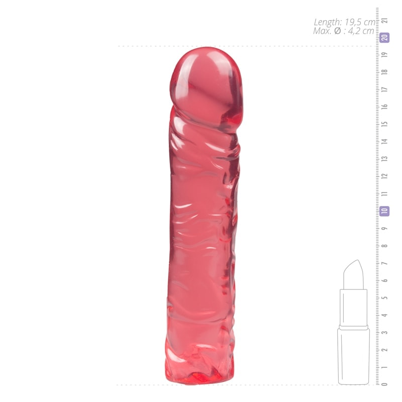 Jelly Dildo Crystal Jellies Dildo 19.5cm Pink Jelly Dildo Crystal Jellies Dildo 19.5cm Pink