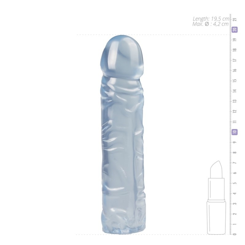 Jelly Dildo Crystal Jellies Dildo 19.5cm Blue