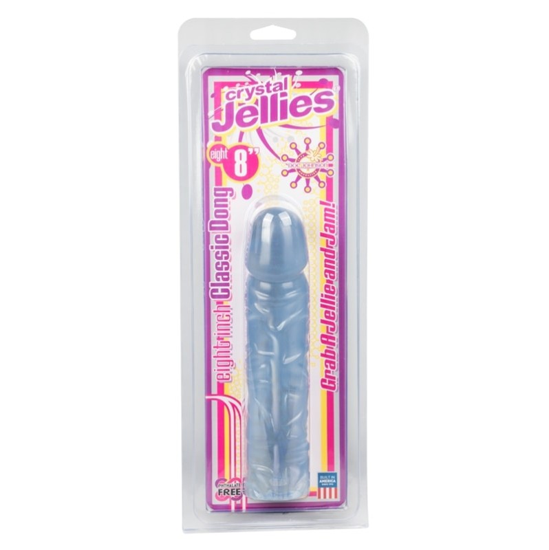 Jelly Dildo Crystal Jellies Dildo 19.5cm Γαλάζιο