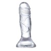 Jelly Dildo Glazed Crystal Material 12.3cm Διαφανές