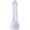 Jelly Dildo King Cock Ballsy 18cm Clear