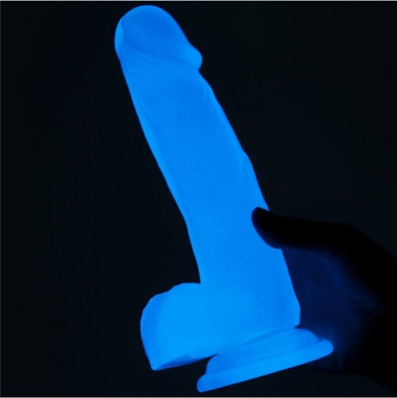 Jelly Dildo Lovetoy Lumino Play 19cm Διαφανές