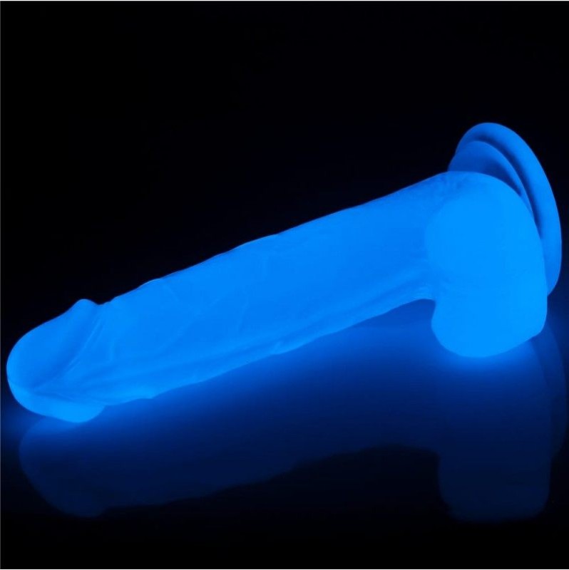 Jelly Dildo Lovetoy Lumino Play 19cm Clear